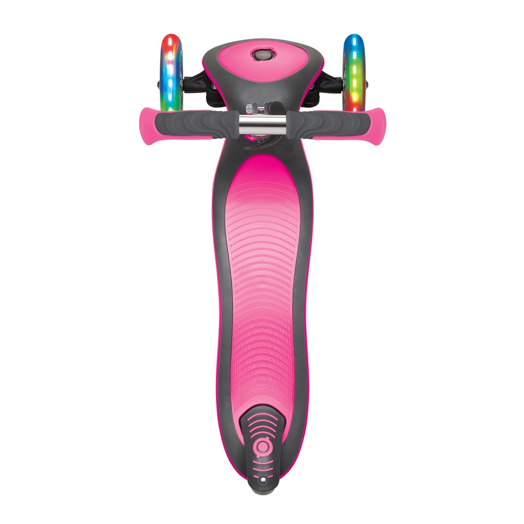 SCOOTER GLOBBER ELITE PINK LIGHTS FOLDING 