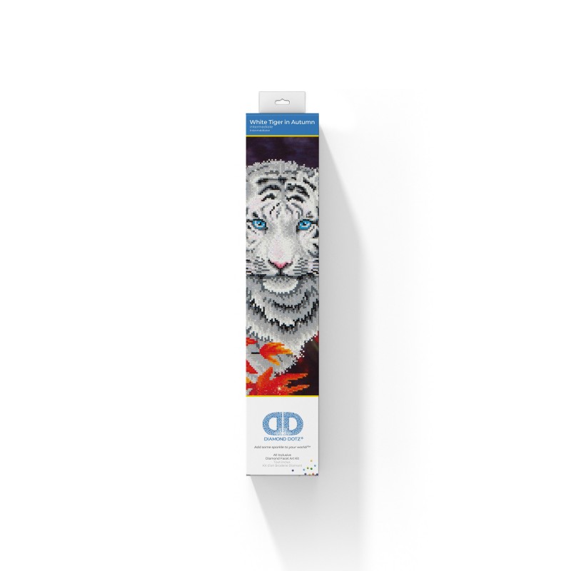 DIAMOND DOTZ DD7.006 WHITE TIGER IN AUTUMN