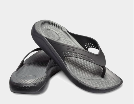 CROCS LITERIDE FLIP BLACK/SLATE GREY 205182-0DD