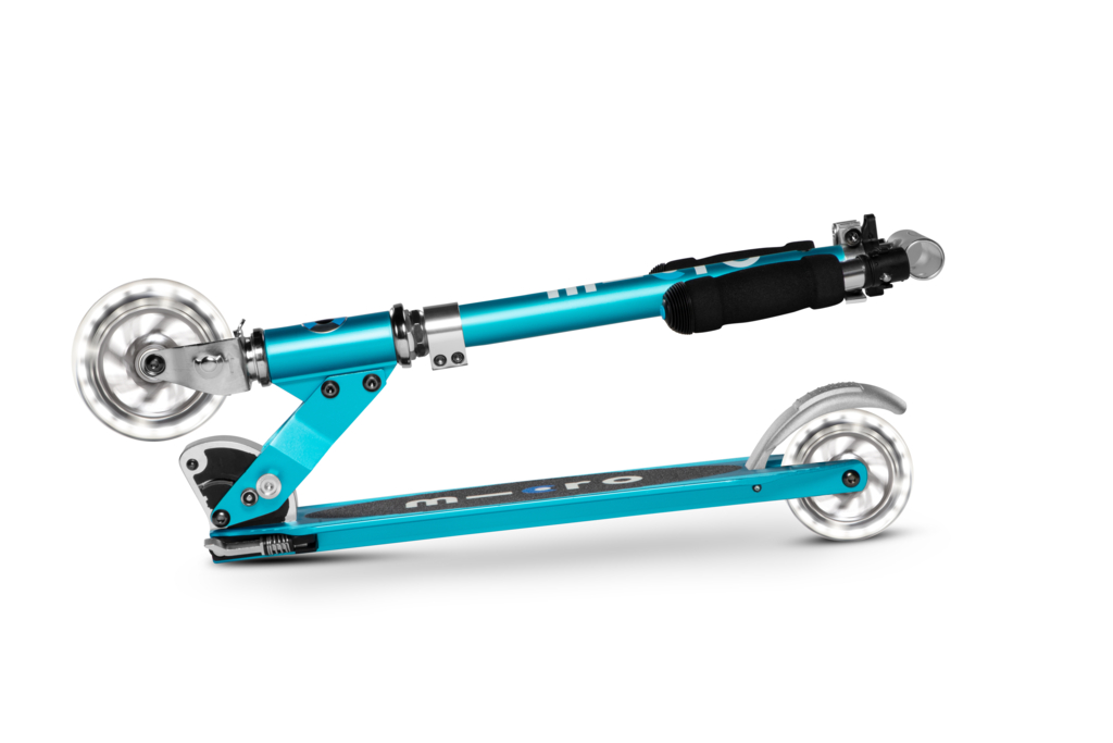 SCOOTER MICRO SPRITE LED WHEELS OCEAN BLUE