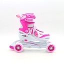 ROLLER SKATES 3 IN 1 PINK 10320