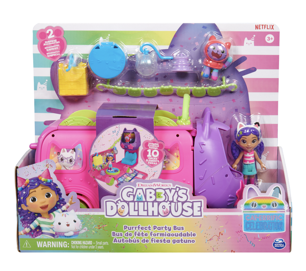 GABBY'S DOLLHOUSE PURRFECT PARTY BUS
