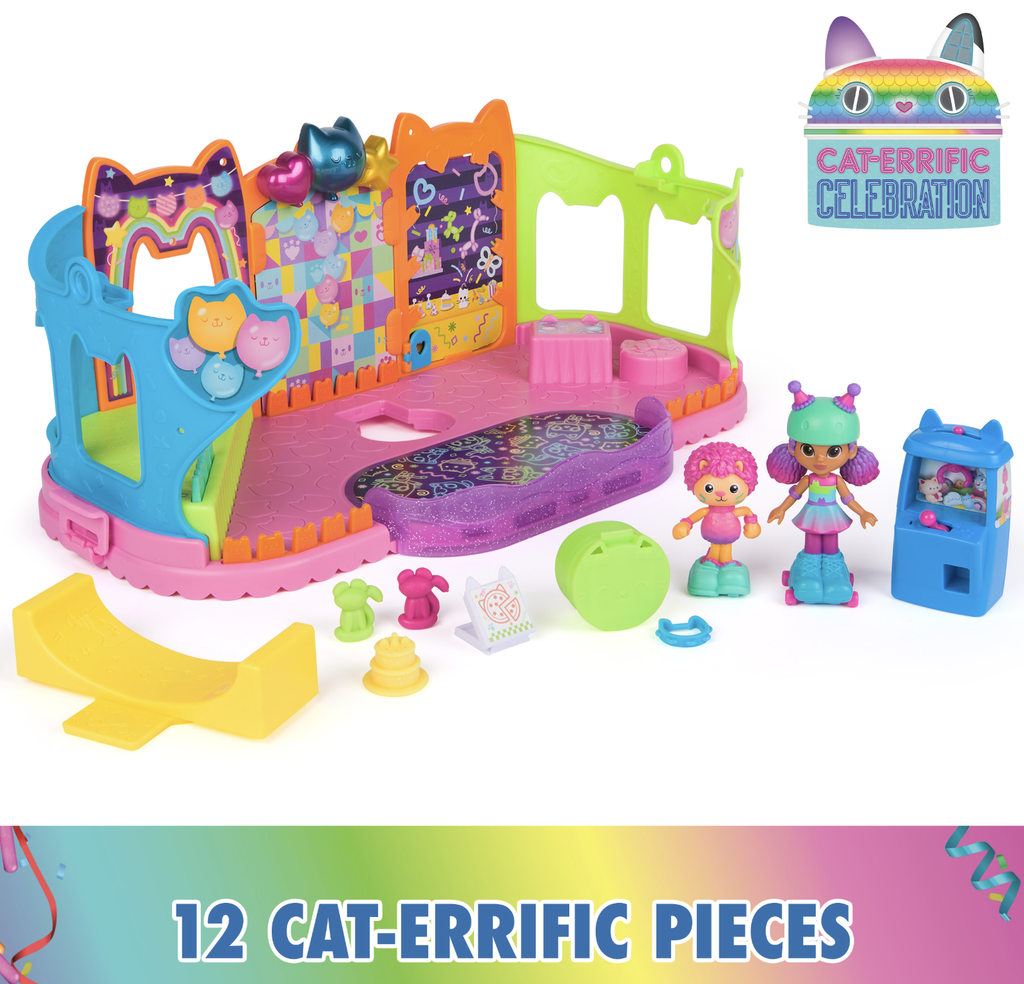 GABBY'S DOLLHOUSE PARTY ROOM PLAYSET