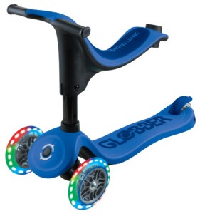SCOOTER GLOBBER GO UP SPORTY LIGHTS BLUE