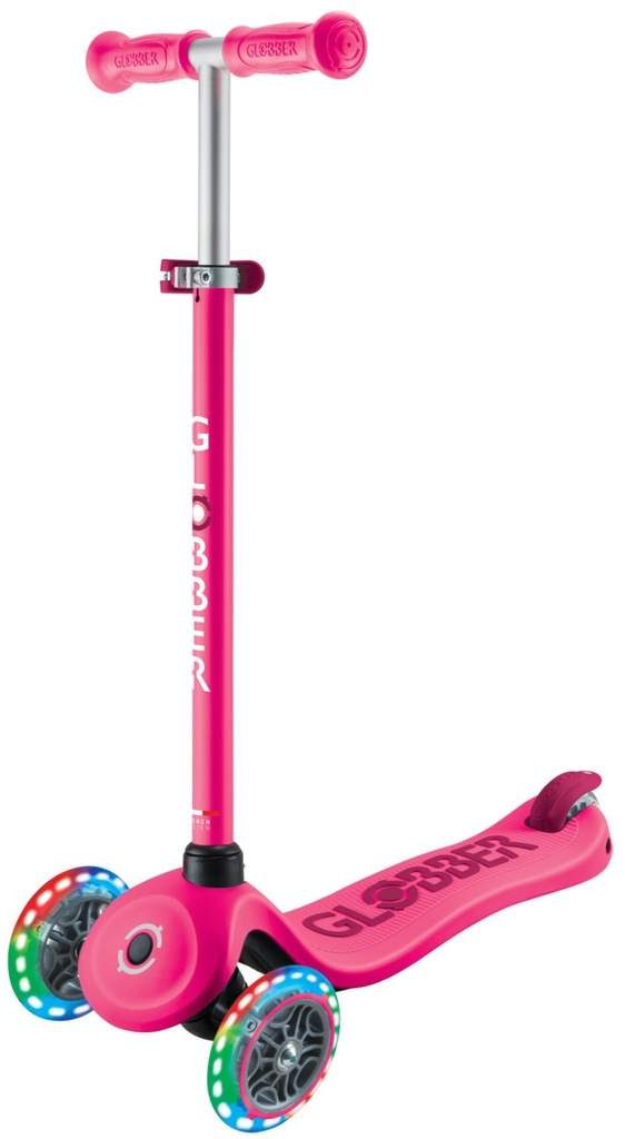 SCOOTER GLOBBER GO UP SPORTY LIGHTS PINK