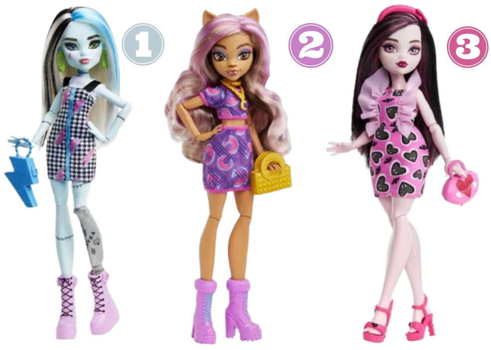 MONSTER HIGH HRC12 DOLLS ASST