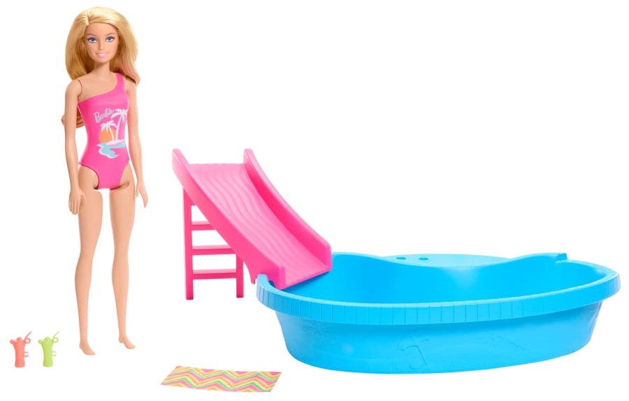 BARBIE HRJ74 POOL WITH DOLL
