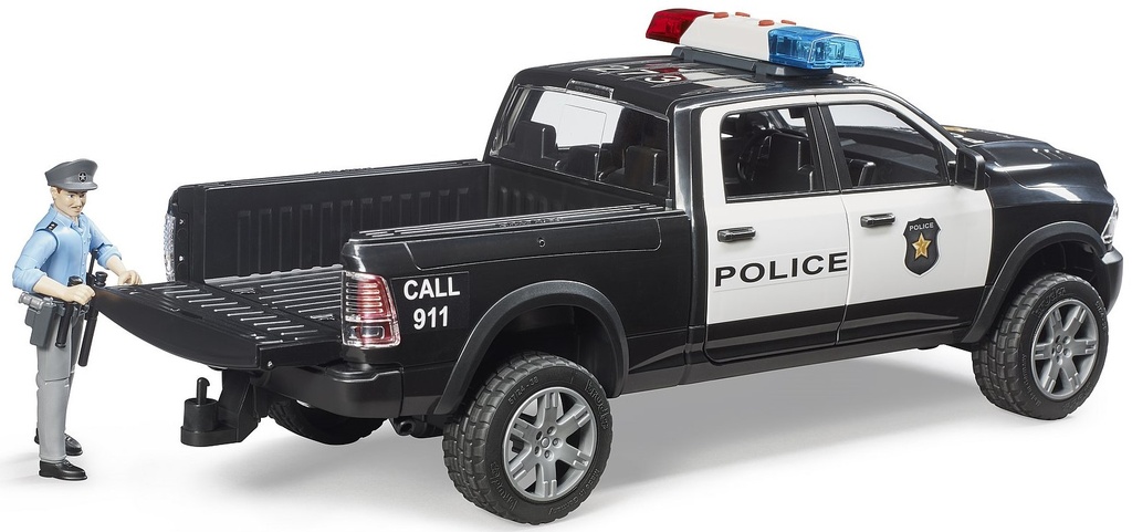 BRUDER 2505 RAM POLICE TRUCK & POLICE MAN