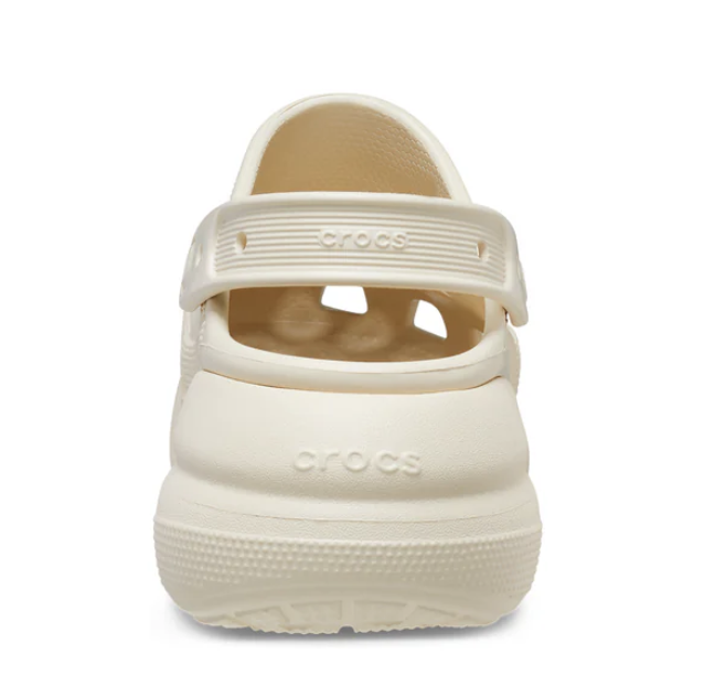 CROCS CLASSIC CRUSH PLATFORM CLOG BONE 207521-2Y2
