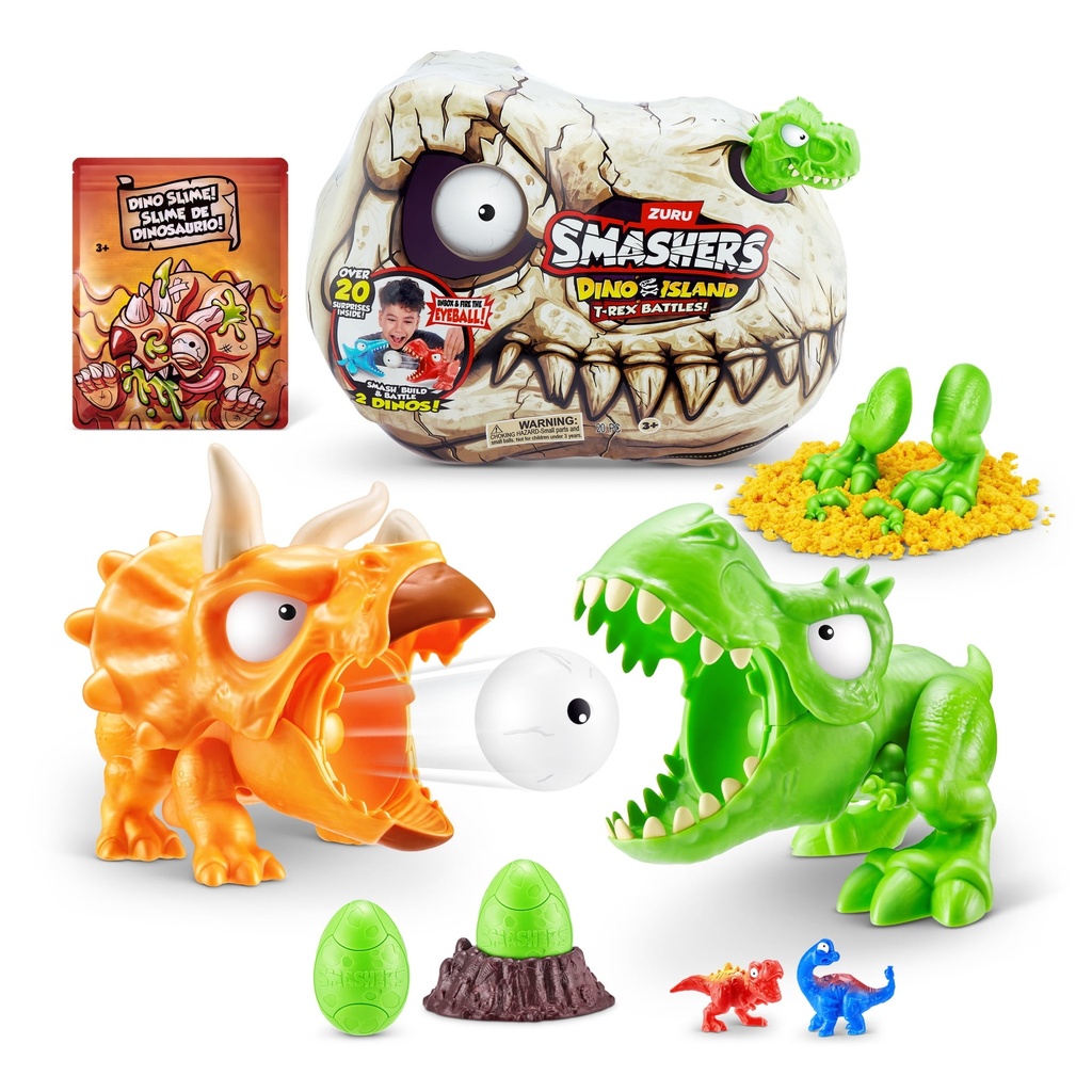 SMASHERS DINO ISLAND T-REX BATTLES