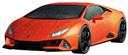 R/B 3D PUZZLE LAMBORGHINI RED