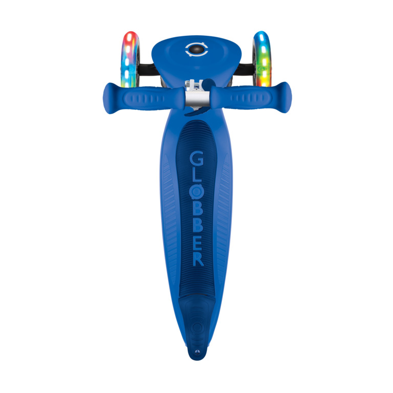SCOOTER GLOBBER PRIMO FOLDABLE LIGHTS NAVY BLUE