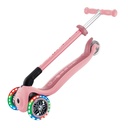 SCOOTER GLOBBER PRIMO FOLDABLE LIGHTS PASTEL PINK