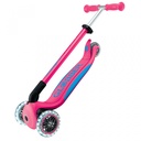 SCOOTER GLOBBER ELITE PINK LIGHTS FOLDING