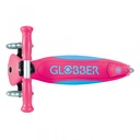 SCOOTER GLOBBER ELITE PINK LIGHTS FOLDING