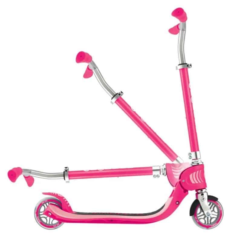 SCOOTER GLOBBER FLOW FOLDABLE WHITE PINK