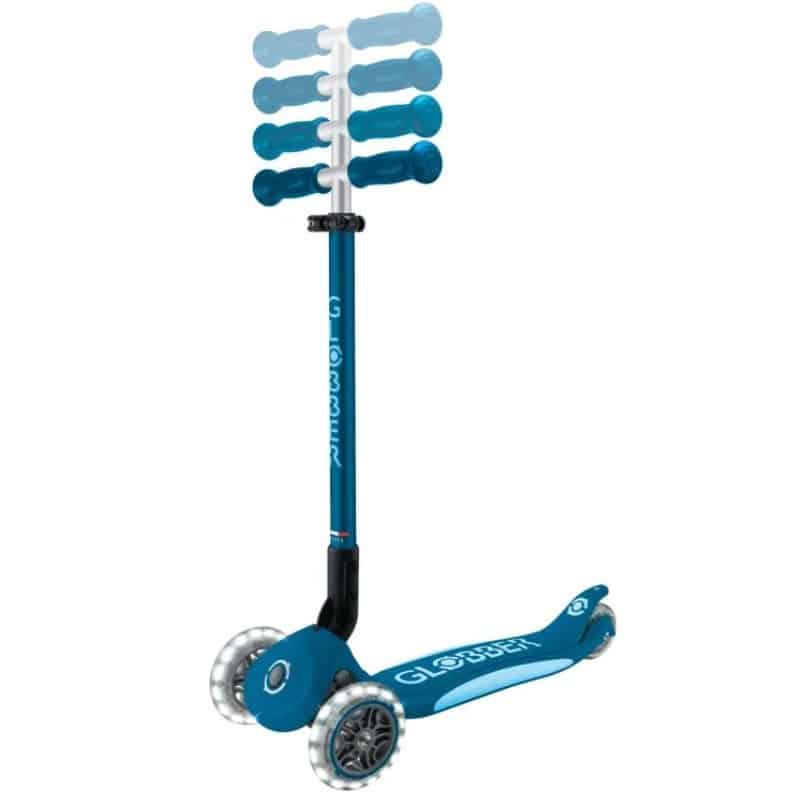 SCOOTER GLOBBER ELITE PINK LIGHTS FOLDING