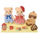 SYLVANIAN FAMILIES 5768 CHOCOLATE RABBIT FAMILY TRIO