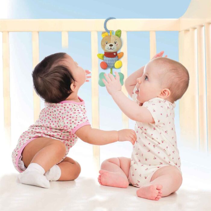 LOVELY SOFT DOG RATTLE