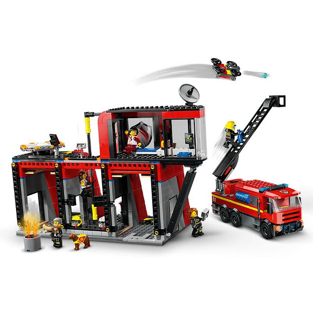 LEGO 60414 FIRE STATION WITH FIRE TRUCK