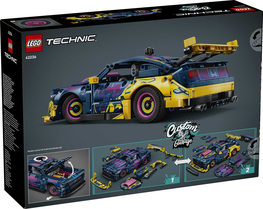 LEGO 42236 CUSTOM GARAGE FORD MUSTANG GT CAR