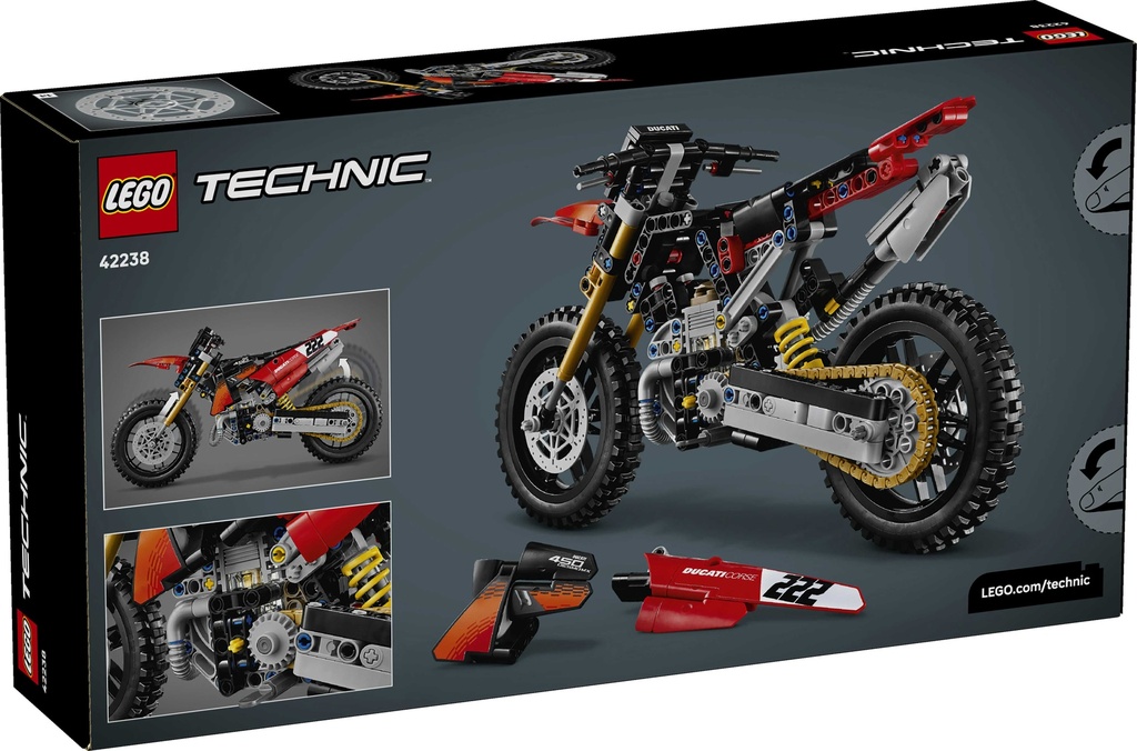 LEGO 42238 DUCATI DESMO450 MX FACTORY
MOTORCYCLE