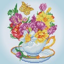 DIAMOND DOTZ SPRINGTIME CUPPA SD3.404