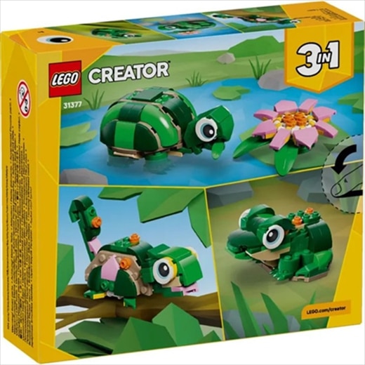 LEGO 31377 TURTLE WITH A WATER LILY FLOWER