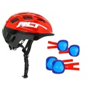 MOLTO HELMET AND PROTECTORS SET RED