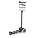 SCOOTER MICRO MAXI DELUXE BLACK-ORANGE LED