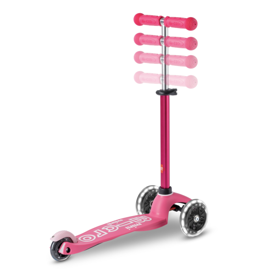 SCOOTER MICRO MINI DELUXE PINK LED