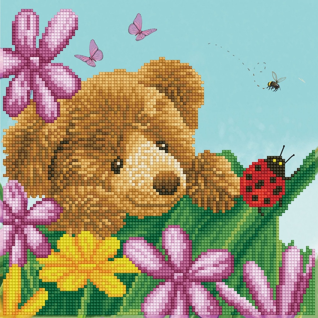 DIAMOND DOTZ DD6.033 HONEY POT BEAR HIDE & SEEK