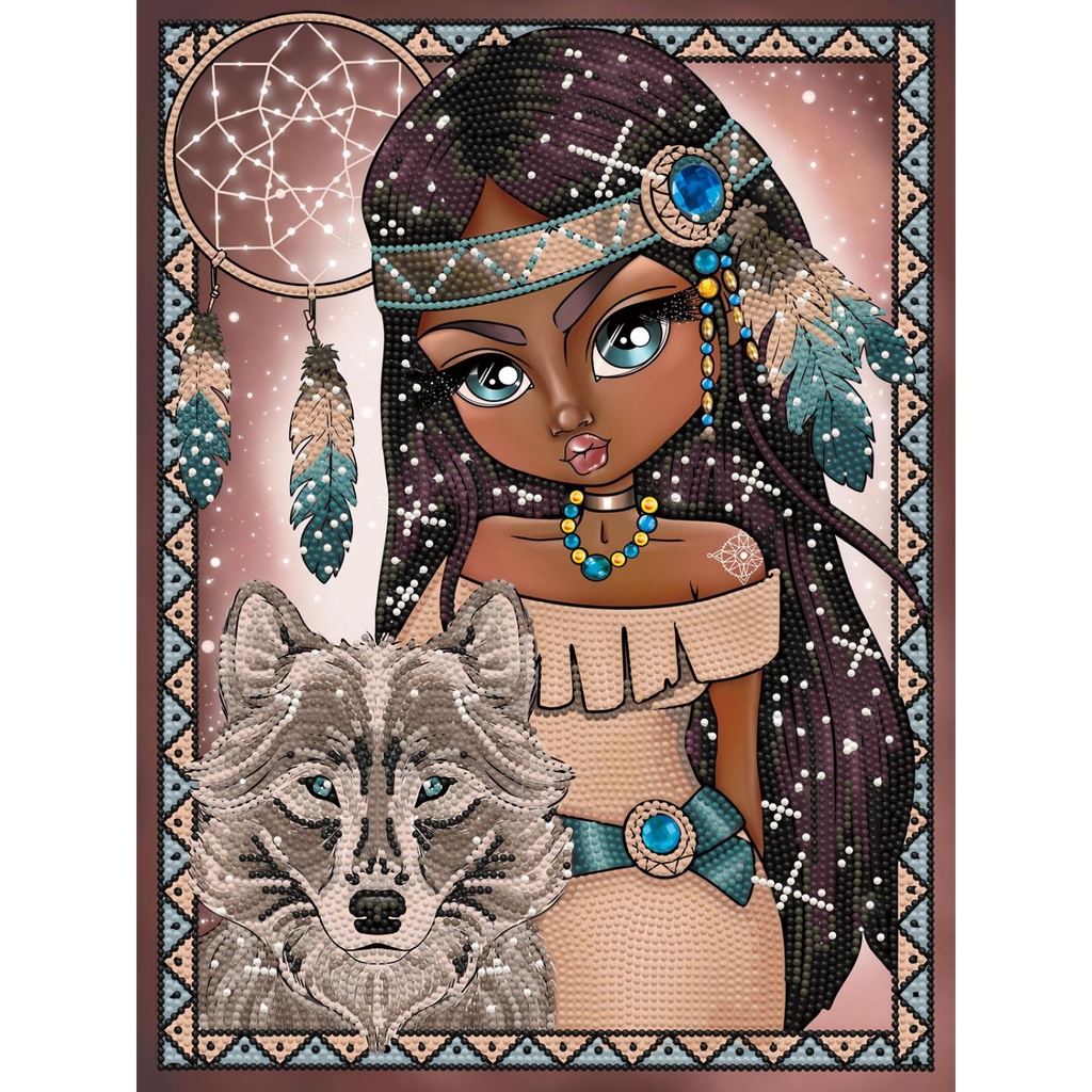 DIAMOND DOTZ DD7.075 INDIAN GIRL