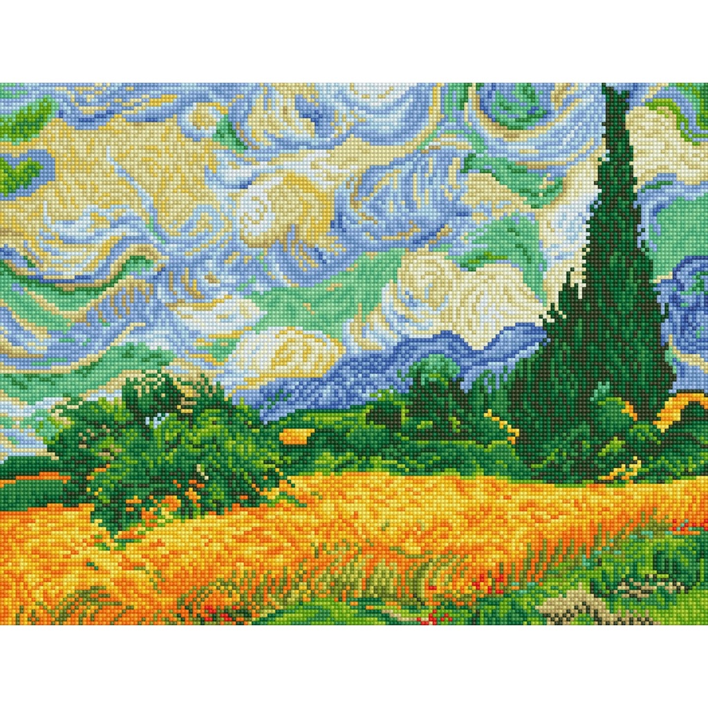 DIAMOND DOTZ DD9.024 WHEAT FIELDS (VAN GOGH)