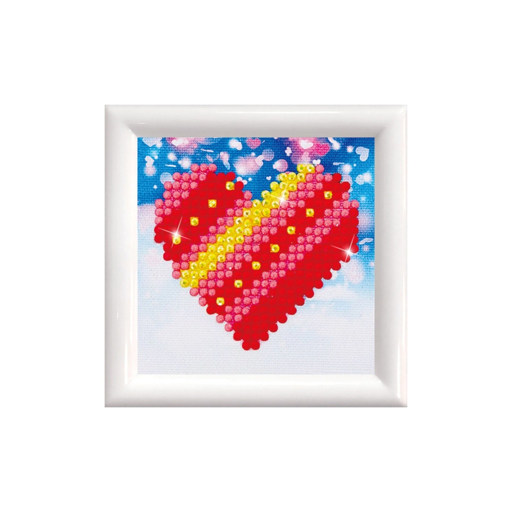 DIAMOND DOTZ DDS.007F PATCHWORK HEART FRAME