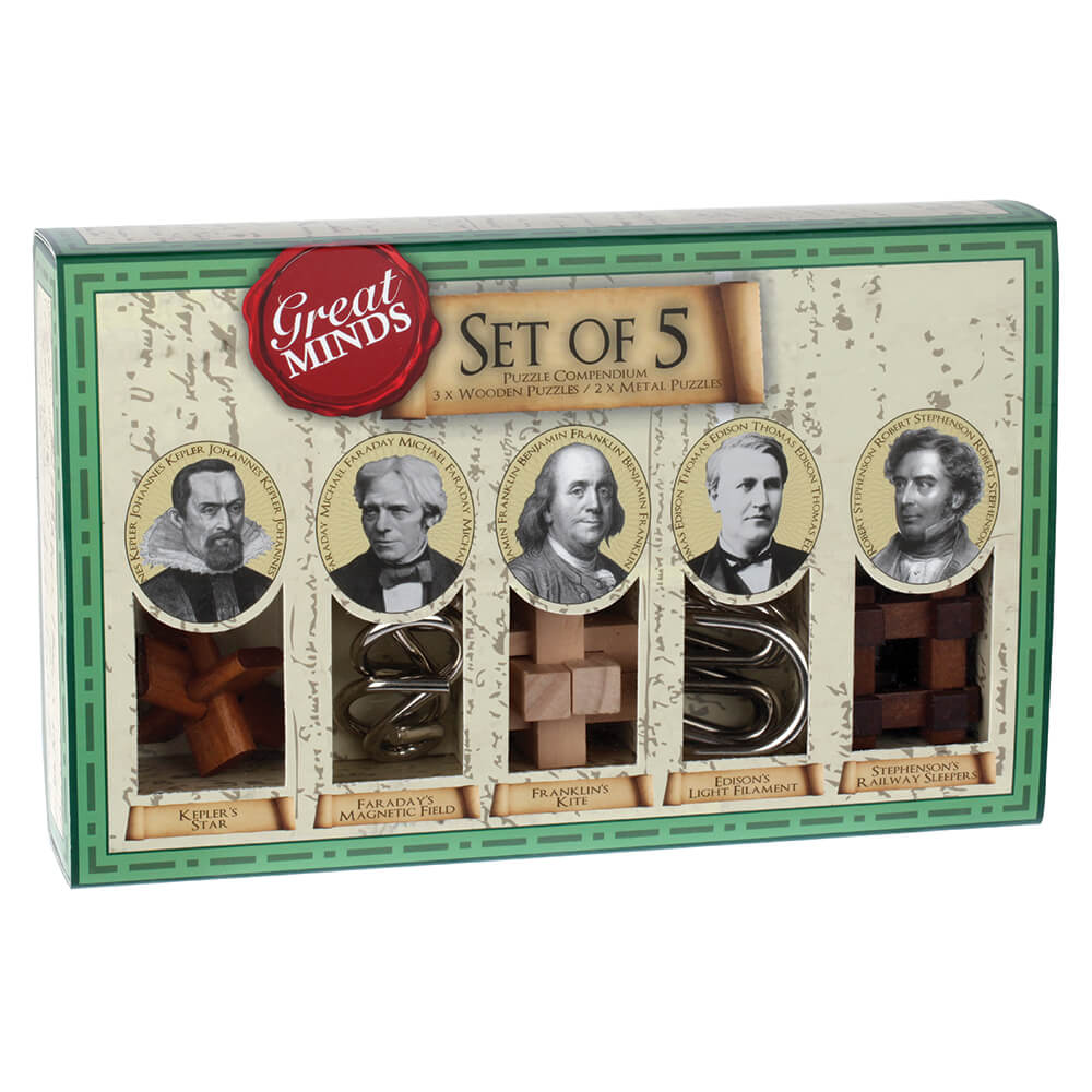 GREAT MINDS SET OF 5 PUZZLES