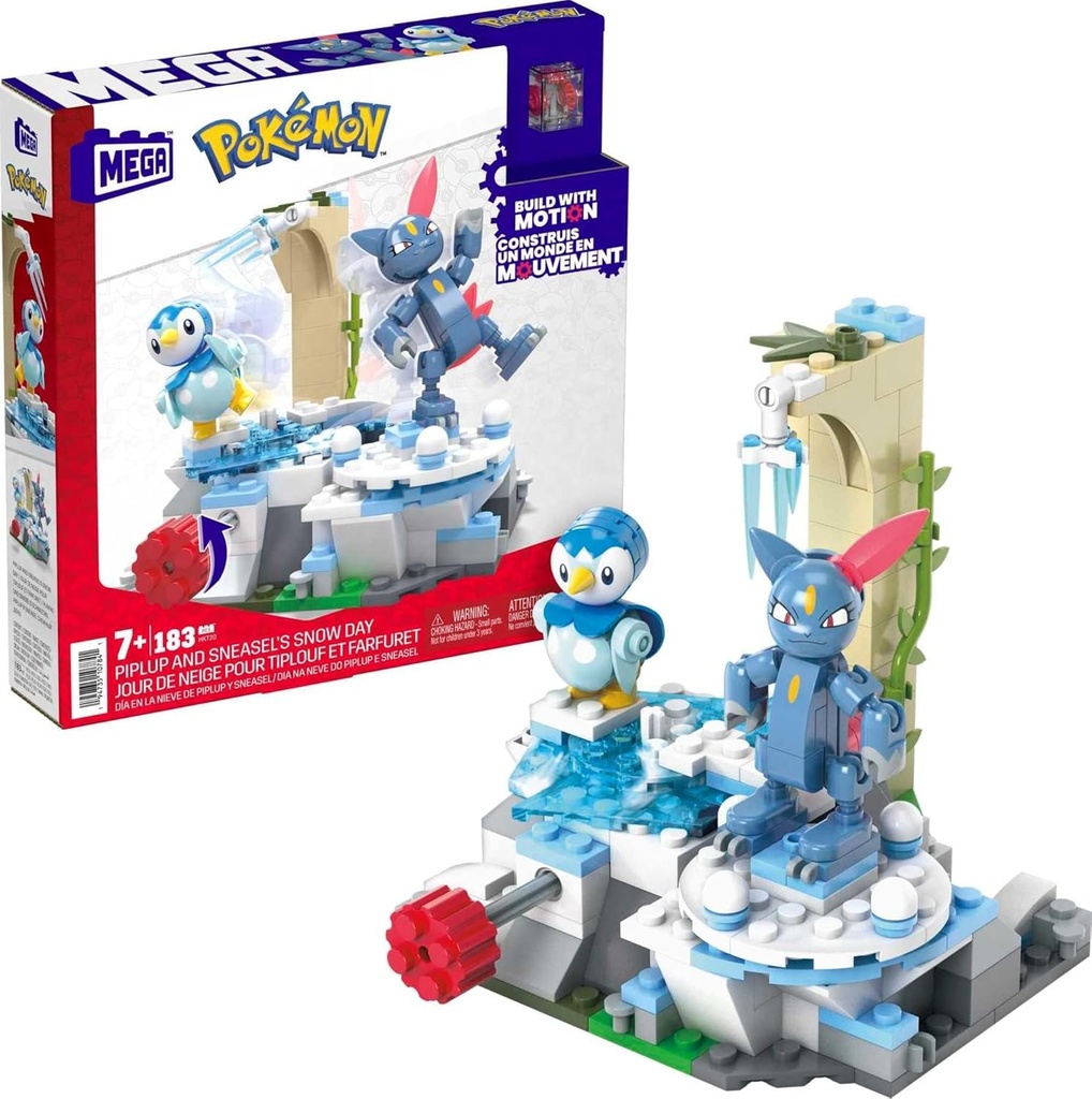 MEGA BLOKS HKT20 PIPLUP AND SNEASEL'S SNOW DAY