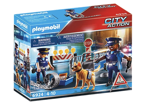 PLAYMOBIL 6924 POLICE ROADBLOCK