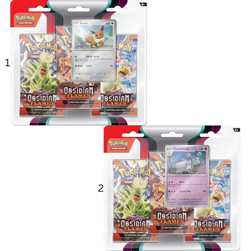 POKEMON CARDS OBSIDIAN FLAMES 3 -BOOSTER BLISTER 185-85378