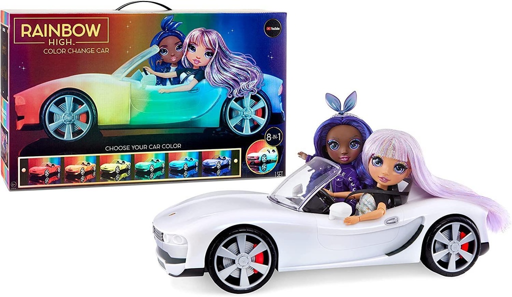 RAINBOW HIGH COLOR CHANGE CAR 574316EUC