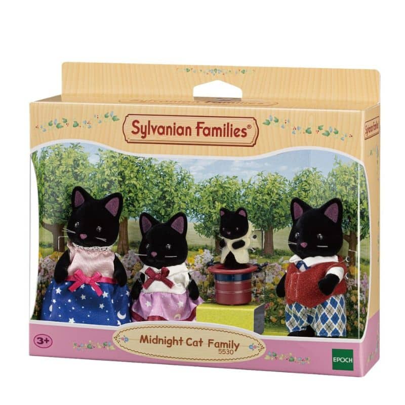 SYLVANIAN FAMILIES MIDNIGHT CAT FAMILY 5530