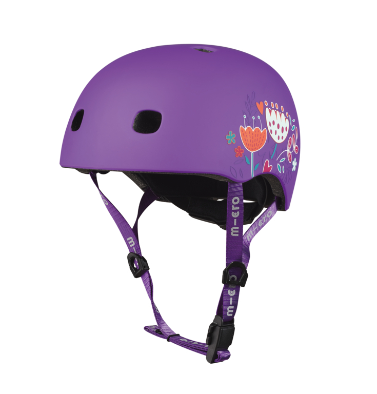 MICRO HELMET FLORAL PURPLE SIZE M