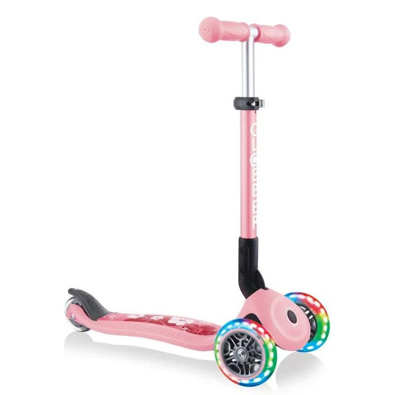 SCOOTER GLOBBER JUNIOR FOLDABLE FANTASY LIGHTS PASTEL PINK 433-210