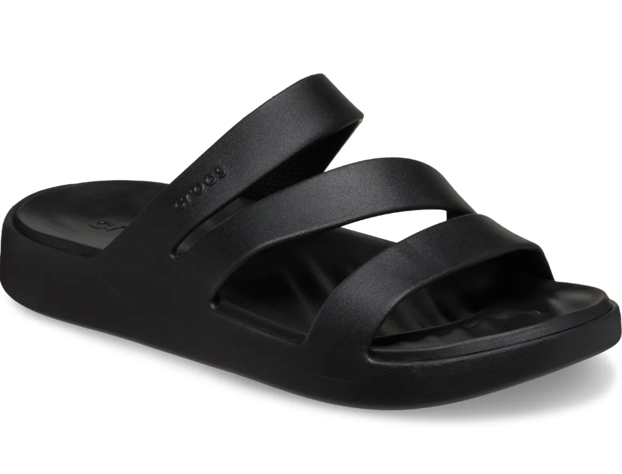 CROCS GETAWAY STRAPPY BLACK 209587-001