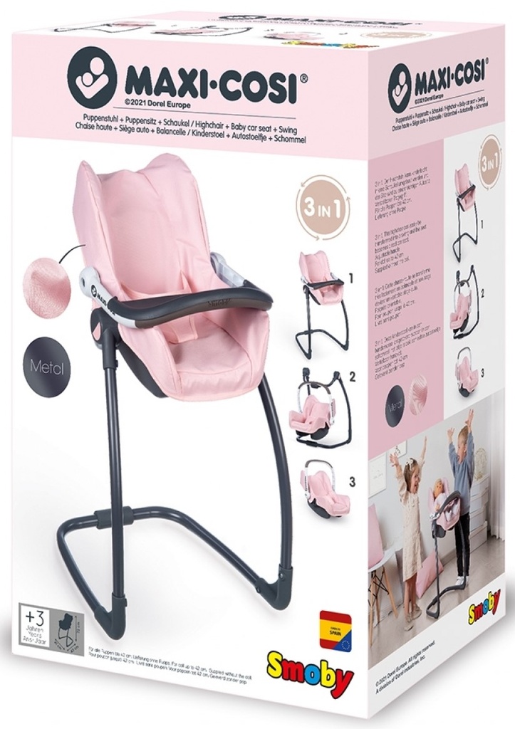 MAXI-COSI SEAT + HIGH CHAIR PINK
