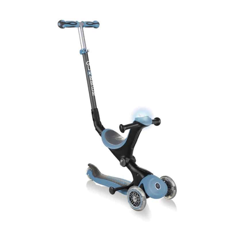 SCOOTER GLOBBER GO UP DELUXE LIGHTS ASH BLUE