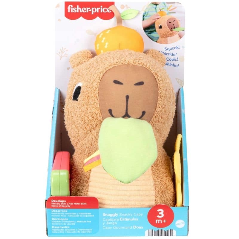FISHER PRICE HYR54 SNUGGLY SNACKY CAPY