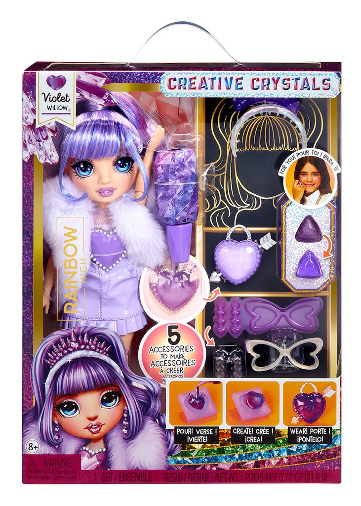 RAINBOW HIGH CREATIVE CRYSTALS VIOLET WILLOWW