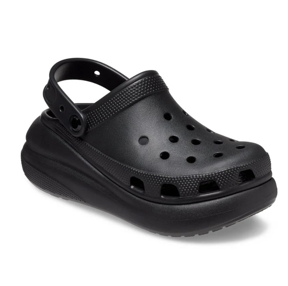 CROCS CLASSIC CRUSH PLATFORM CLOG BLACK 207521-001