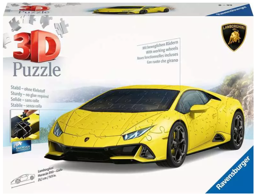 R/B 3D PUZZLE LAMBORGHINI YELLOW